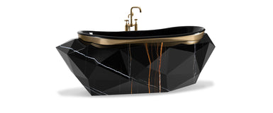 Diamond Faux Marble Bathtub