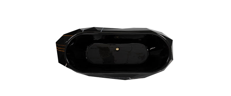 Diamond Faux Marble Bathtub