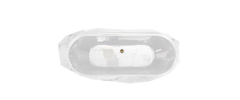 Diamond Faux Marble Bathtub