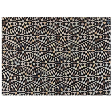 Triangles Rug - Diamond Black&Cream