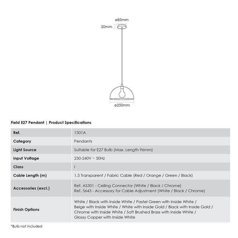 Field Pendant - matchless style