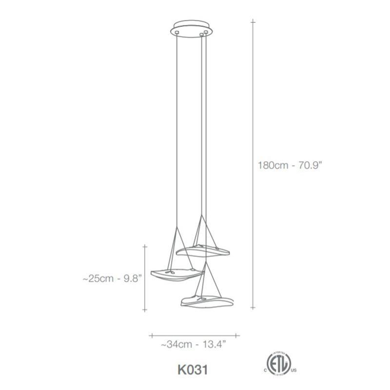 TERZANI - Manta Pendant Light - Matchless Style
