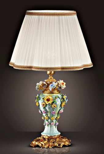 Table Lamp with Shade - Green