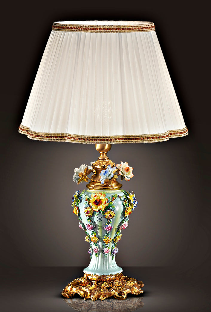 Table Lamp with Shade - Green