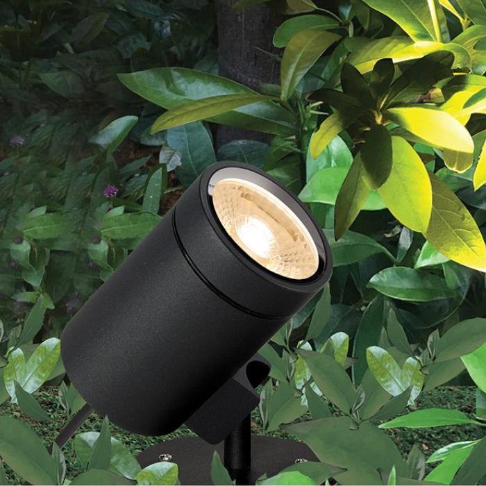 CG Lighting - Gunnsy AC Outdoor Ground Spot Light, Sandy Anthracite - Matchless Style