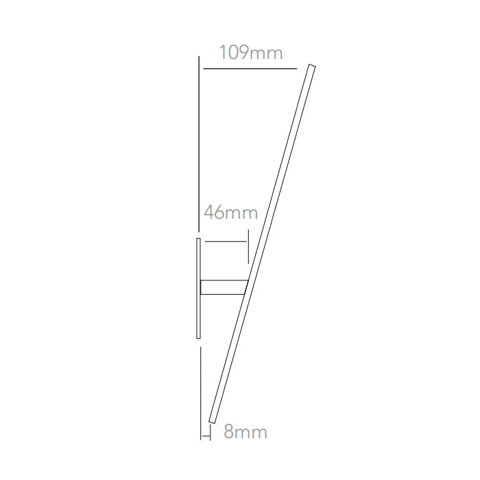 Wall Light, 3.5W LED, Polished Aluminum
