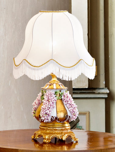 Table Lamp with Shade - Pink